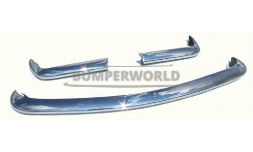 Fiat 124 Sport Spider (1975-1985) ombouw bumpers met gesloten uiteinden voor de kentekenverlichting.